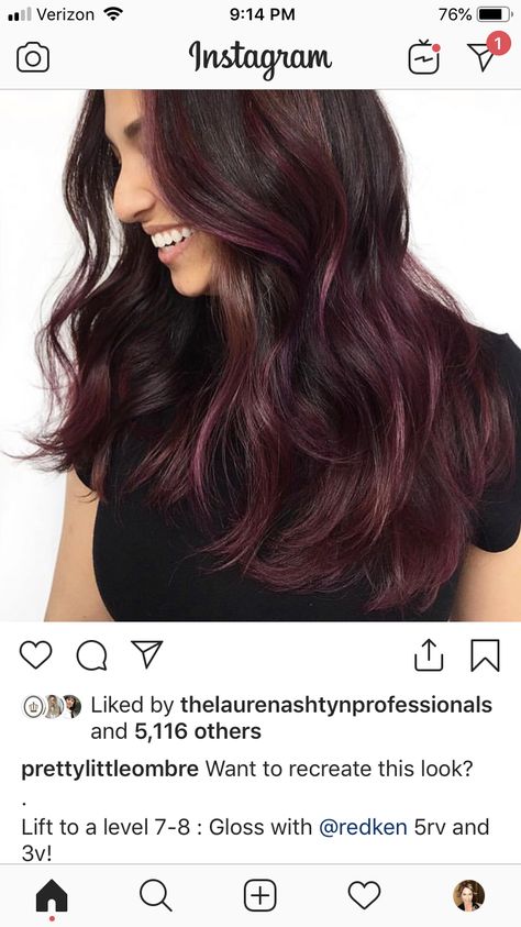 Red Hair Formulas, Hair Color Swatches, Red Violet Hair, Cherry Hair Colors, Wine Hair Color, Hair Color Mahogany, Redken Hair Color, Wine Hair, Redken Hair Products