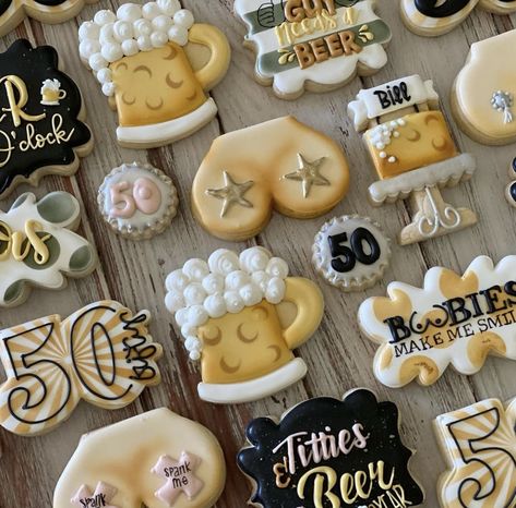 Beer Cookies, Cheers To 30 Years, Cookie Ideas, Birthday Cookies, 30th Birthday, 30 Years, Beer, Birthday