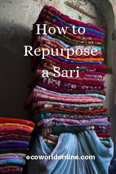 Repurposed Sari Ideas, Repurpose Old Sarees, Upcycle Old Sarees, Repurposing Old Clothes, Recycled Sari Silk Projects, Sari Fabric Ideas, Sari Upcycle Ideas, Sari Reuse Ideas, Saree Upcycle Ideas