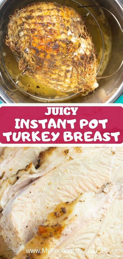 Instant Pot Turkey Breast, Boneless Turkey Breast, Instant Pot Turkey, Cooking Turkey Breast, Crockpot Turkey, Turkey Breast Recipe, Roast Turkey Breast, Breast Recipe, Instant Pot Dinner Recipes