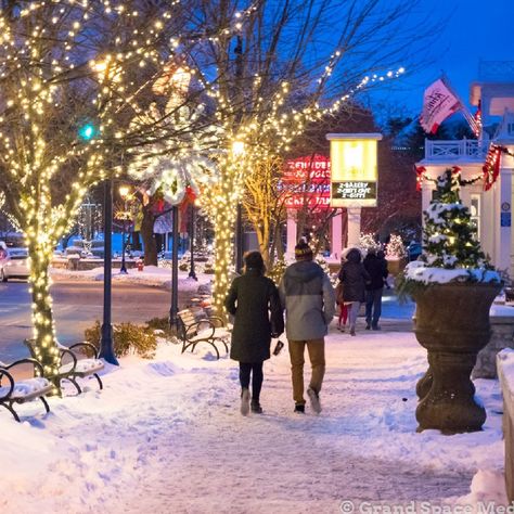 7 Quaint Michigan Towns Perfect To Visit During Christmas | TravelAwaits Christmas In Michigan, Frankenmuth Michigan Christmas, Travel Therapy, Michigan Christmas, Frankenmuth Michigan, Holiday Parades, Boat Parade, Christmas Destinations, Harbor Springs