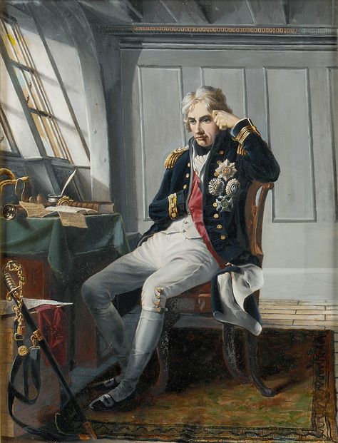 Viscount Horatio Nelson, 1758-1805, before the Battle of Trafalgar, 21 October 1805 - National Maritime Museum Emma Hamilton, Horatio Nelson, Battle Of Trafalgar, Lady Hamilton, Master And Commander, Lord Nelson, Hms Victory, Naval History, William Turner