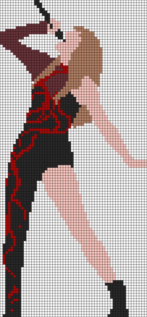 Alpha pattern #160578 | BraceletBook Reputation Grid Pattern, Eras Tour Pixel Grid, Eras Tour Pixel Art, Reputation Pixel Art, Taylor Swift Crochet Blanket Pattern, Cross Stitch Taylor Swift Pattern, Taylor Swift Perler Bead Ideas, Taylor Swift Crochet Graph, Taylor Swift Perler Beads Pattern