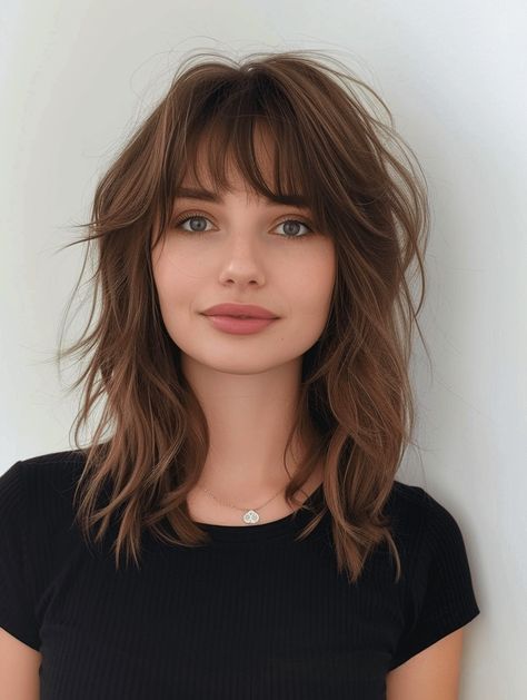 Medium Length Haircut With Fringe, Haircut Medium Length Hair, Medium Length Styles, Mens Wavy Haircuts, Haircuts Medium Length, Haircut Medium Length, Spring Haircuts, Eva Hair, Haircut For Square Face