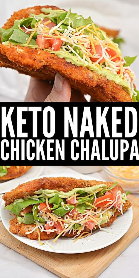 Keto Chalupa Recipe, Low Carb Chalupa, Healthy Keto Lunch Ideas, Keto For Men, Keto Chalupa, Chicken Chalupa Recipe, Keto Recipes Lunch, Keto Chicken Tacos, Healthy Keto Dinner