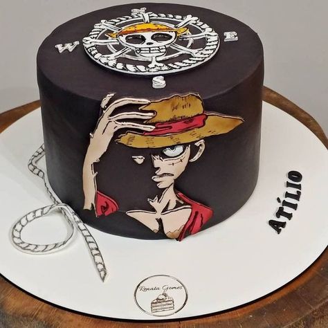 One Piece Theme Cake Design, One Piece Anime Bday Theme, One Piece Anime Cake Ideas, Luffy Cake One Piece, Gateau One Piece, One Piece Themed Birthday Party, One Piece Torte, One Piece Cake Ideas, One Piece Theme Cake