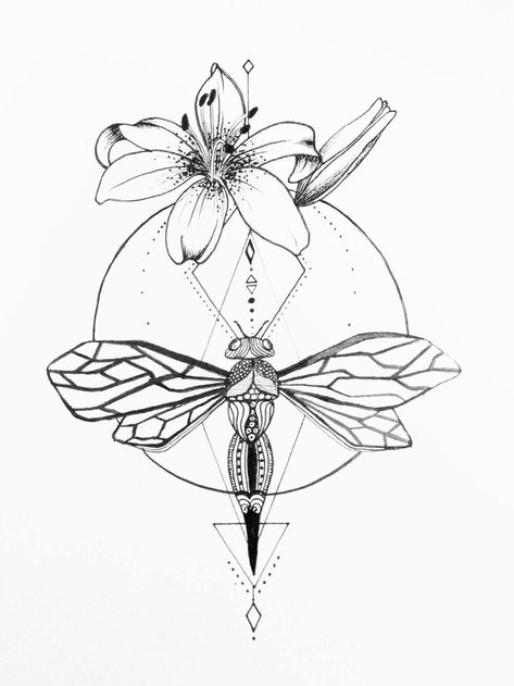 250+ Lily Tattoo Designs With Meanings (2020) Flower ideas & Symbols Hybiscus Tattoo, Lily Tattoo Designs, Dragonfly Drawing, Lily Tattoo Design, Tattoo Painting, Flying Tattoo, Dragonfly Tattoo Design, Mark Tattoo, Geometric Artwork