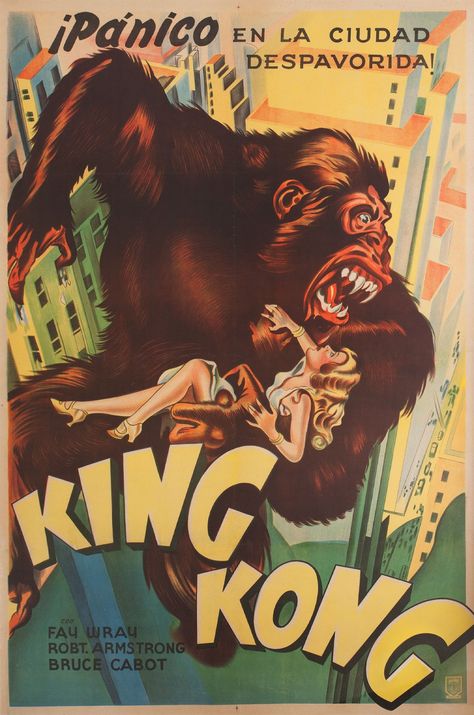 King Kong Movie, King Kong 1933, Movie Wall Art, Great Ape, Movie Prints, Original Movie Posters, Cinema Posters, Film Prints, Movie Buff