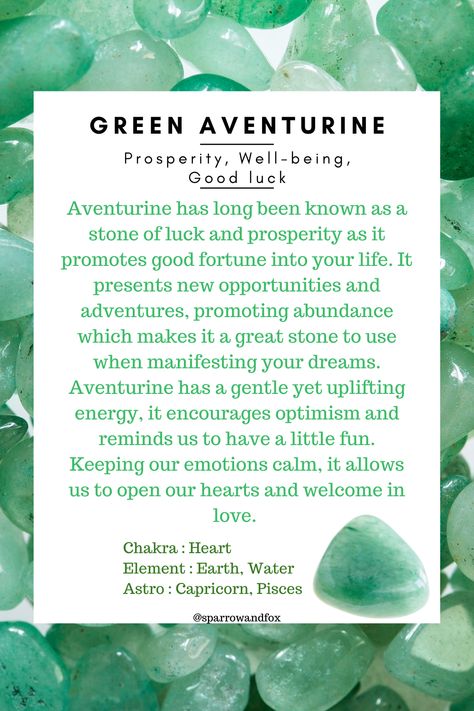 Aventurine Stone Meaning, Green Adventure Crystal Meaning, Green Adventure Crystal, Aventurine Meaning, Crystal Magick, Green Adventure, Crystal Healing Chart, Green Aventurine Crystal, Aventurine Crystal