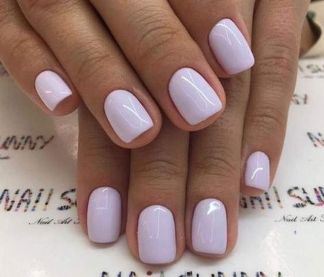 Natural Square Nails, Lavender Nail Polish, Nails Natural, Lavender Nails, Her Nails, Artificial Nails, Square Nails, Nail Polish Colors, Green Nails