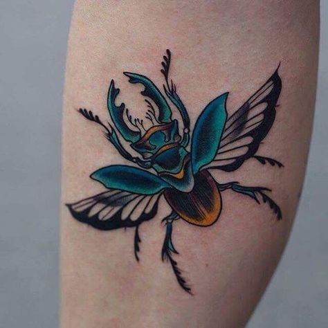 Scarab Beetle Tattoo, Scarab Tattoo, Moth Tattoo Design, Tattoo Band, Beetle Tattoo, Insect Tattoo, Bug Tattoo, Egyptian Tattoo, Arm Tattoos For Guys