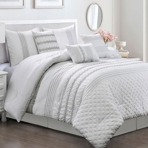 Added to cart | Relevant recommendations Elegant Bedding Sets, Coastal Room Decor, Coastal Room, Bed Comforter Sets, White Bed, Creative Bedroom, White Comforter, Coverlet Bedding, Bed In A Bag