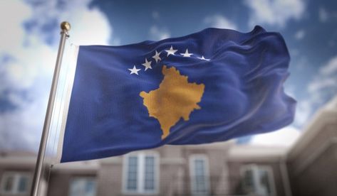 Kosovo flag 3d rendering on blue sky bui... | Premium Photo #Freepik #photo #background #banner #gold #city Kosovo Flag, Building Background, Sky Building, Gold City, Dental Office Decor, Anime Backgrounds Wallpapers, Photo Background, Background Banner, 3d Rendering