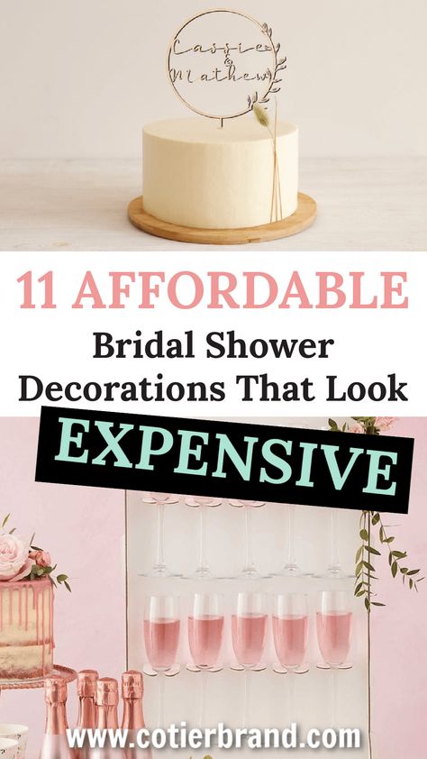 When it comes to looking for affordable bridal shower decorations, there is an abundance online – we've found the best ones around! bridal shower decor | bridal shower decor | elegant bridal shower ideas | bridal shower inspiration Ivory And Gold Bridal Shower Ideas, From Ms To Mrs Bridal Shower Party Ideas, Bridal Shower Ideas Cricut, Bridal Shower Decor At Home, Bridal Shower Ideas Decorations Simple, Bling Bridal Shower Ideas, Dessert Bridal Shower Ideas, Bougie Bridal Shower Theme, Elegant Wedding Shower Ideas