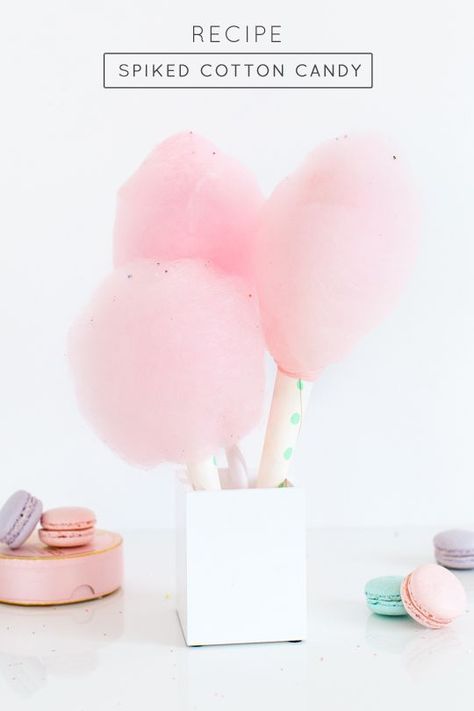 How To Make Spiked Cotton Candy! Cotton Candy Recipe, Pastel Design, Candy Recipe, Healthy Vegan Snacks, Protein Cookies, Candy Floss, Pink Cotton Candy, Mason Jar Diy, Wedding Mood