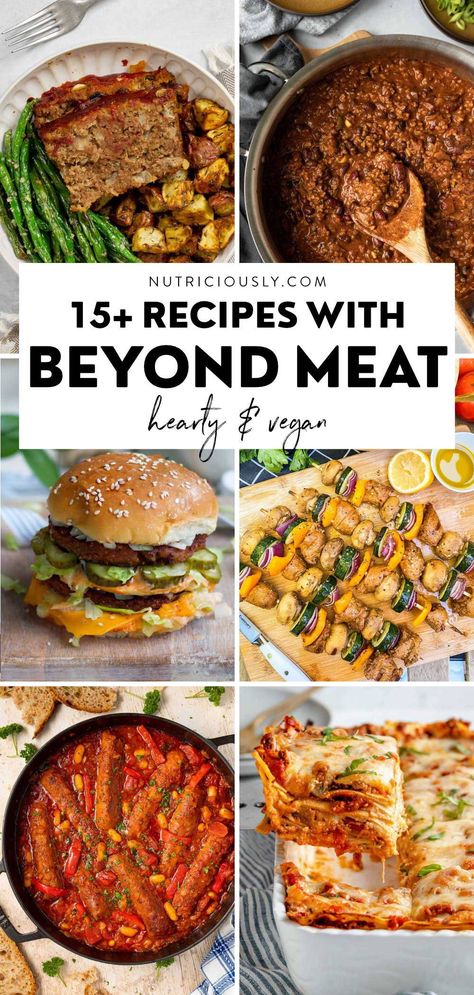 Beyond Meat Recipes, Meatless Meals Healthy, Vegan Meat Recipe, Plant Based Diet Meal Plan, Vegan Beef, Vegan Recipes Plant Based, Low Histamine, Hearty Comfort Food, Healthy Plant Based Recipes