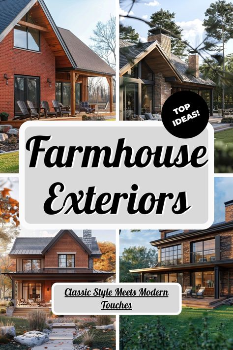 ♥ Dreaming of a farmhouse exterior that exudes charm and elegance? Explore this stunning modern farmhouse exterior with its white facade and dark accents. Get inspired by the farmhouse exterior paint colors and coastal vibes for your own farmhouse exterior ideas. #farmhouse #modernfarmhouse #farmhouseexterior 🏡🌿 Wood Look Siding Accent Exterior, French Home Exterior, Farmhouse Exterior Paint, Farmhouse Exterior Paint Colors, Farmhouse Exterior Ideas, White Facade, Farmhouse Exteriors, White Siding, Farmhouse Exterior Design