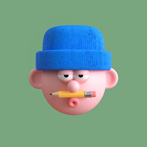 Cinema 4d Character, Blender Character Design, 3d Karakter, Animation Ideas, Unique Characters, Graphic Shapes, Art Toys Design, Shapes Design, Simple Character