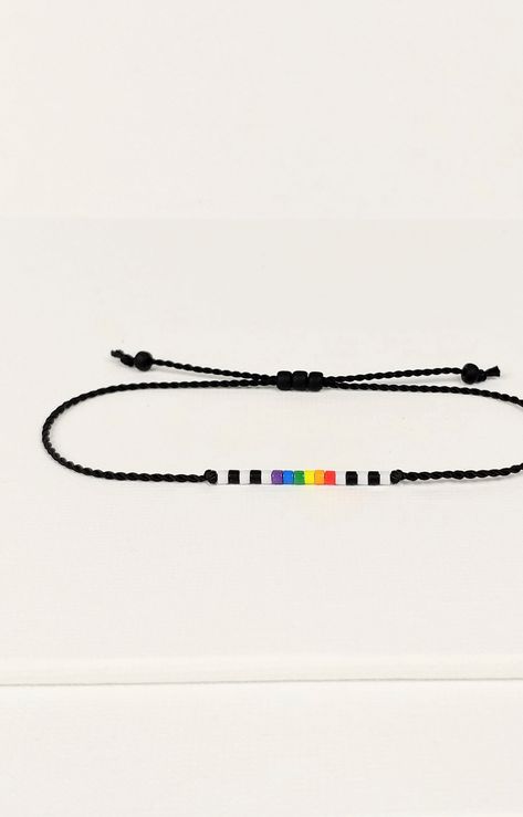 Straight Ally flag bracelet, Subtle Ally string bracelet, Pride flag colors jewelry, LGBT support gift, Ally LGBT gift, LGBT friends Ally Flag, Straight Ally Flag, Straight Ally, Lgbt Support, Flag Bracelet, Pride Flag Colors, Pride Bracelet, String Bracelet, Flag Colors