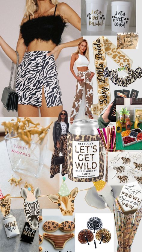 Wild Bride Bachelorette, Bachelorette Party Wild Theme, Animal Theme Bachelorette Party, Leopard Print Hen Party Theme, Animal Print Party Theme, Bachelorette Party Animal Print, Animal Print Bachelorette Party Outfits, Cheetah Print Bachelorette Party, Animal Bachelorette Party