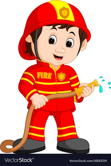 Fireman Cartoon, Community Helpers Pictures, Firefighter Images, Firefighter Clipart, Community Helpers Worksheets, Community Helpers Preschool Activities, Community Helpers Theme, Community Workers, Community Helpers Preschool