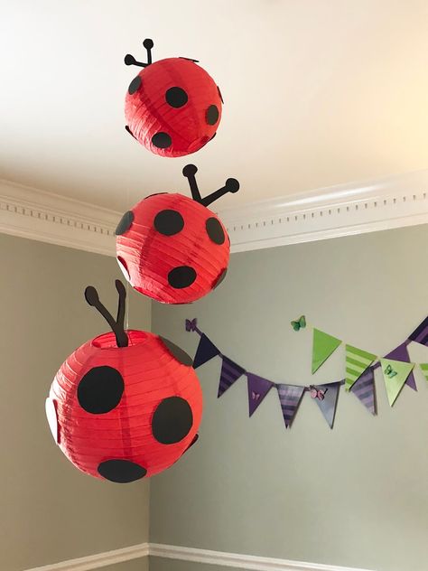 Bug Party Food, Butterfly Theme Party Decoration, Bug Birthday Party, Birthday Ladybug, Happy Birthday Joe, Reading Areas, Miraculous Ladybug Party, Lifeway Vbs, Butterfly Theme Party