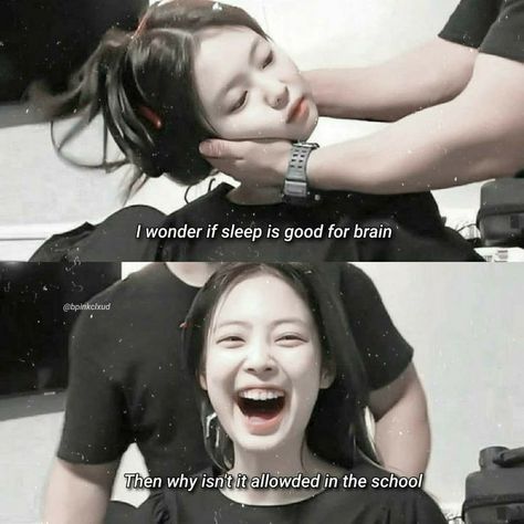 Funny Jennie, Random Pics Funny, Jennie Quotes, Study Memes, Bp Quote, Blackpink Meme, Pop Quotes, Bts Makeup, Blackpink Quotes