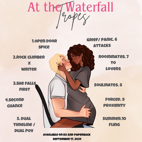 Roommates To Lovers, Opposite Attracts, Secret Waterfall, Hidden Waterfall, Interracial Couples Bwwm, Secluded Cabin, Falling For Someone, Black Authors, Book Writing Inspiration