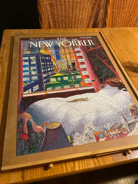 The New Yorker mag. Nov 24 1997 $2.95. 1000 pieces The New Yorker November 12, The New Yorker Old Covers, Old New Yorker Magazine Covers, The New Yorker Dog Cover, The New Yorker Puzzle, Puzzle Art, Cat Nap, The New Yorker, New Yorker