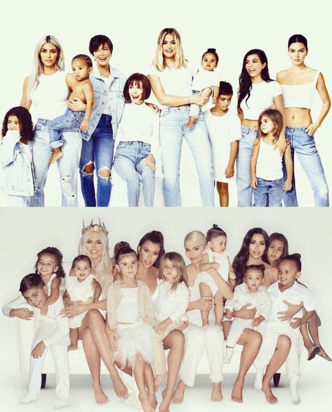 Kardashian Photoshoot Family, Kardashian Family Photoshoot, Kardashian Jenner Family Photoshoot, The Kardashians Family Photoshoot, Kim Kardashian Collage Wallpaper, Kardashian Family Photo, Kim And Kanye Family Pics, Kim Khloe Kourtney, Mini Photo Shoot