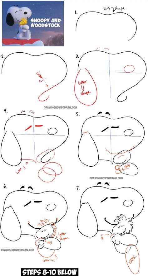 How To Draw Snoopy, Draw Snoopy, Retro Animation, Sketch Disney, Snoopy Drawing, The Peanuts Movie, Birds Drawing, Drawing Disney, Mouse Sketch