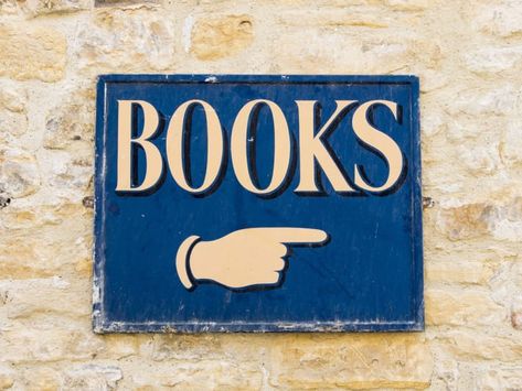 17 Behind-the-Scenes Secrets of Bookstores | Mental Floss Haruki Murakami Books, Shop Signage, Reading Humor, The Book Thief, Book Room, Book Shop, Craft Show Ideas, Got Books, Hand Painted Signs