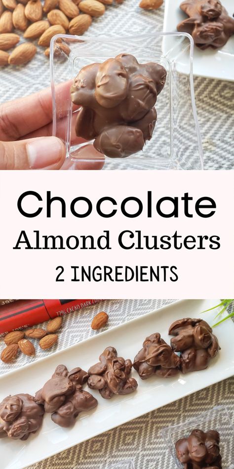 Chocolate Covered Almond Clusters, Crockpot Almond Clusters, Almond Uses, Chocolate Covered Nuts Clusters, Almond Clusters Recipe, Chocolate Almonds Recipe, Chocolate Covered Almonds Recipe, Chocolate Almond Clusters, Almond Bark Recipes