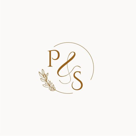 PS initial wedding monogram logo Wedding Initials Monogram, Initials Logo Design, Wedding Logo Monogram, Infinity Wedding, Wedding Logo Design, Wedding Logo, Wedding Monogram, Wedding Name, Initials Logo