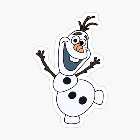 Disney Olaf, Xmas Sticker, Homemade Stickers, Cute Laptop Stickers, Computer Sticker, Disney Sticker, Pola Sulam, Cute Doodles Drawings, Cartoon Stickers