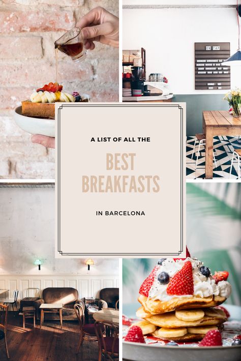 Breakfast In Barcelona, Barcelona Breakfast, Brunch Barcelona, Barcelona Vacation, Cheap Breakfast, Barcelona 2023, Barcelona Trip, Barcelona Itinerary, Barcelona Travel Guide