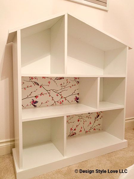 Dollhouse Bookcase Makeover, Diy Doll House Bookshelf, Dollhouse Bookcase Diy, Bookcase Dollhouse Diy, Bookshelf Dollhouse Diy, Dollhouse Bookshelf Diy, Pottery Barn Dollhouse Bookcase, Diy Dollhouse Bookcase, Dollhouse Hack