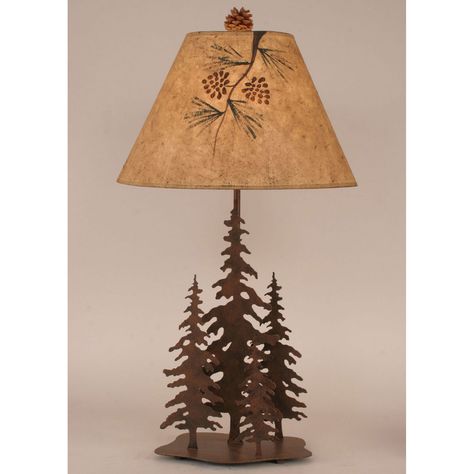 Deer Lamp, Rustic Table Lamps, Tree Table, Rustic Lamps, Rustic Lodge, Metal Table Lamps, Rustic Living, Table Lamp Sets, Rustic Living Room