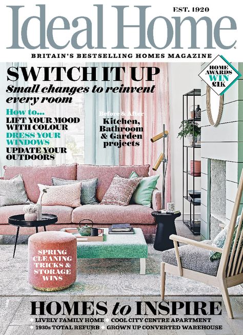 Ideal Home April 2021 Ideal Home Magazine, Before After Kitchen, Home Switch, Living Etc, Window Projects, Interiors Magazine, Budget Friendly Decor, Home Magazine, Modern Country