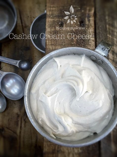 Cashew Cream Cheese Recipe, Vegan Basics, Cashew Cream Cheese, Vegan Staples, Cream Cheese Recipe, Raw Cheese, Cheese Vegan, Diy Cheese, Dairy Free Cream Cheese