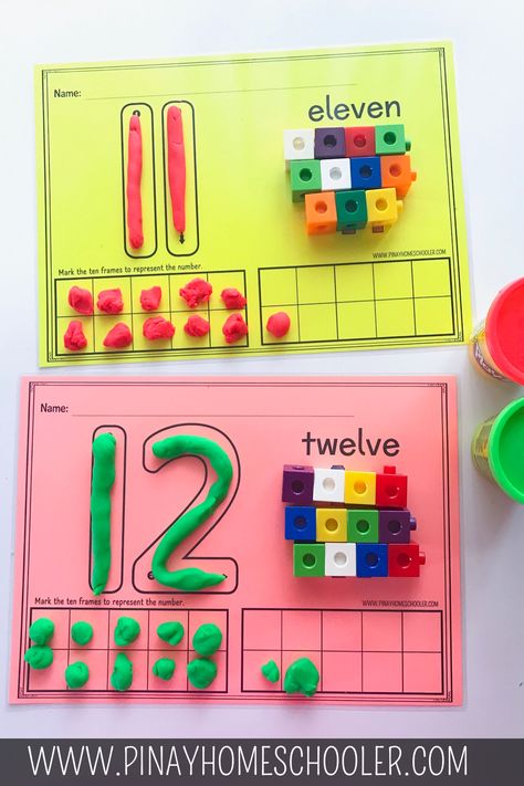 This learning pack includes 6 sets of number formation and hands-on counting activities from numbers 1-20 and are perfect for younger kids learning to count and write numbers. BEST OF ALL, THIS IS NO PREP! #preschool #math #kidsactivities #stem Maths Eyfs, Count And Write, Year 1 Maths, Counting Activities Preschool, Early Years Maths, Numeracy Activities, Learning To Count, Number Formation, Math Challenge