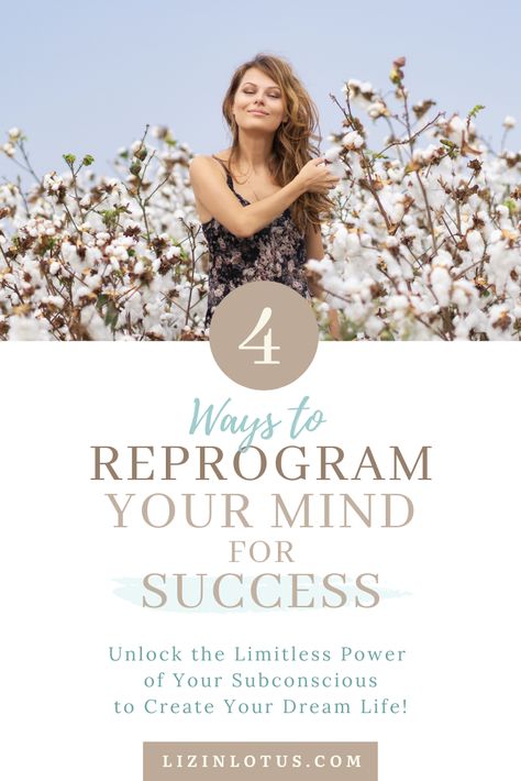 Learn how to rewire your brain for the love, success, and joy you deserve. And take your life to the next level! Reprogram your subconscious mind by uprooting and replacing all the limiting, self-sabotaging beliefs that have been blocking you from tapping into your true power. | lizinlotus.com #subconsciousmind #reprogramsubconsciousmind #subconsciousmindpower #subconsciousmindprogramming #lawofattraction #subconsciousmindprogrammingtools Hypnosis Scripts, Subconscious Mind Power, Rewire Your Brain, Awakening Consciousness, Manifestation Tips, Manifest Wealth, Manifest Abundance, Find Happiness, Spiritual Truth