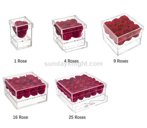 Acrylic flower rose box wholesale from direct China manufacturer Alphabet Decor, Bouquet Bag, Acrylic Display Box, Box Templates, Package Ideas, Flower Bouquet Diy, Diy Birthday Gifts For Friends, Forever Rose, Acrylic Flower