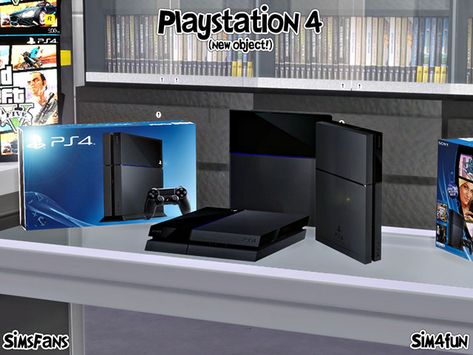 ModTheSims - Sony PS4 Console - Regular and Stand version Sims 4 Ps4, Sims Background, Sims Gameplay, Sims Characters, Die Sims 4, Sims Baby, Background Characters, The Sims 4 Pc, Sims 4 Bedroom