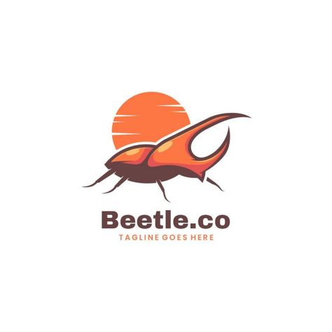 Beetle Simple Mascot Logo Style Logo Template Beetle Logo, Modern Mobile, Logo Mascot, Web Design Ideas, Logo Style, Mascot Logo, Mobile App Design, Fashion Logo, Logo Templates