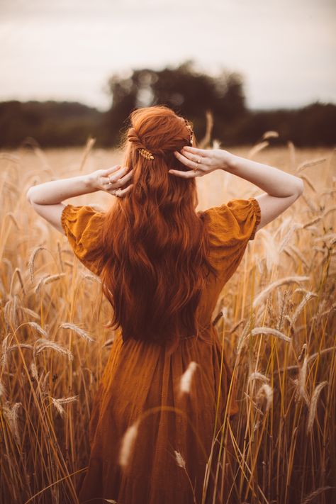 A Clothes Horse, Wheat Field, Lily Evans, Clothes Horse, Wheat, Lily, Yellow, Red, Hair