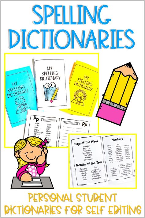 Phonics Dictionary, Behavior Accommodations, Parts Of Speech Practice, Spelling Dictionary, Student Dictionary, Self Editing, Spelling Words List, Writing Conferences, Stages Of Writing