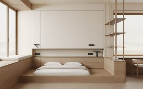 Japandi Japan Interior, Minimalistic Interior, Japandi Interiors, Japandi Living, Japandi Interior, Japanese Interior Design, Built In Furniture, Japanese Interior, Minimalism Interior