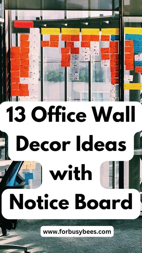 13 Unique Office Bulletin Board Ideas Wall Design Ideas Creative, Office Cork Board Ideas, Corporate Office Wall Design, Notice Board Decoration Ideas, Bulletin Board Ideas For Work Offices, Office Notice Board, Career Bulletin Boards, Office Bulletin Board Ideas, Office Wall Decor Ideas