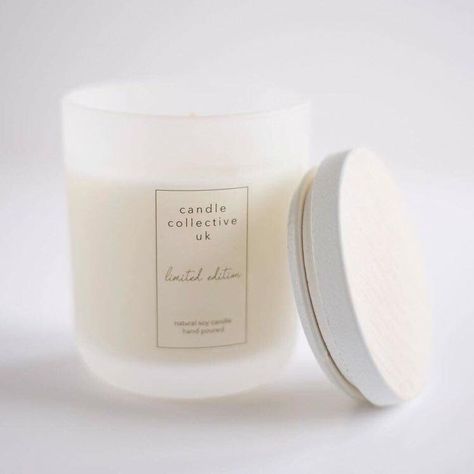 Frosted Candle Jars, Scented Candles Packaging, Frosted Candle Jar, Glossier Candle, Frosted Glass Candle, Frosted Candles, Soap Packaging Design, Peony White, Candle Labels Design